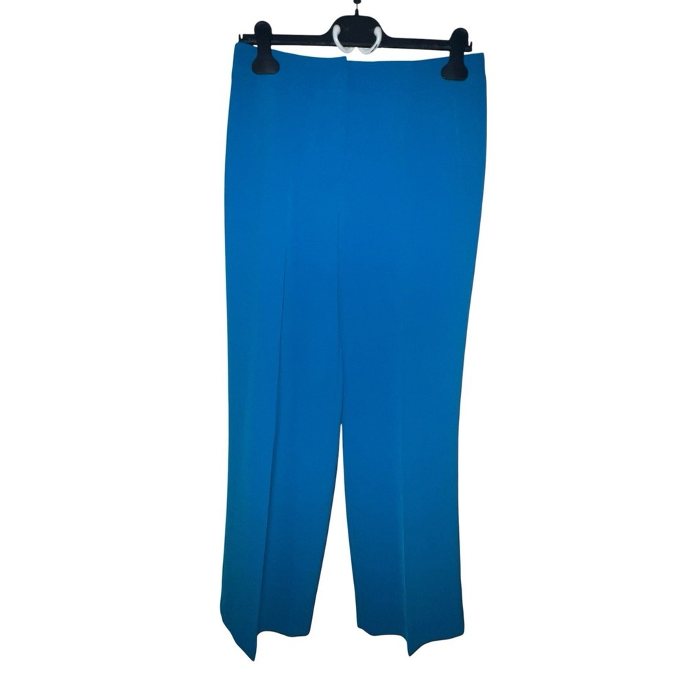 Ann Taylor Women Polyester Dress Pants Slacks Trousers Teal Blue Petite 4P